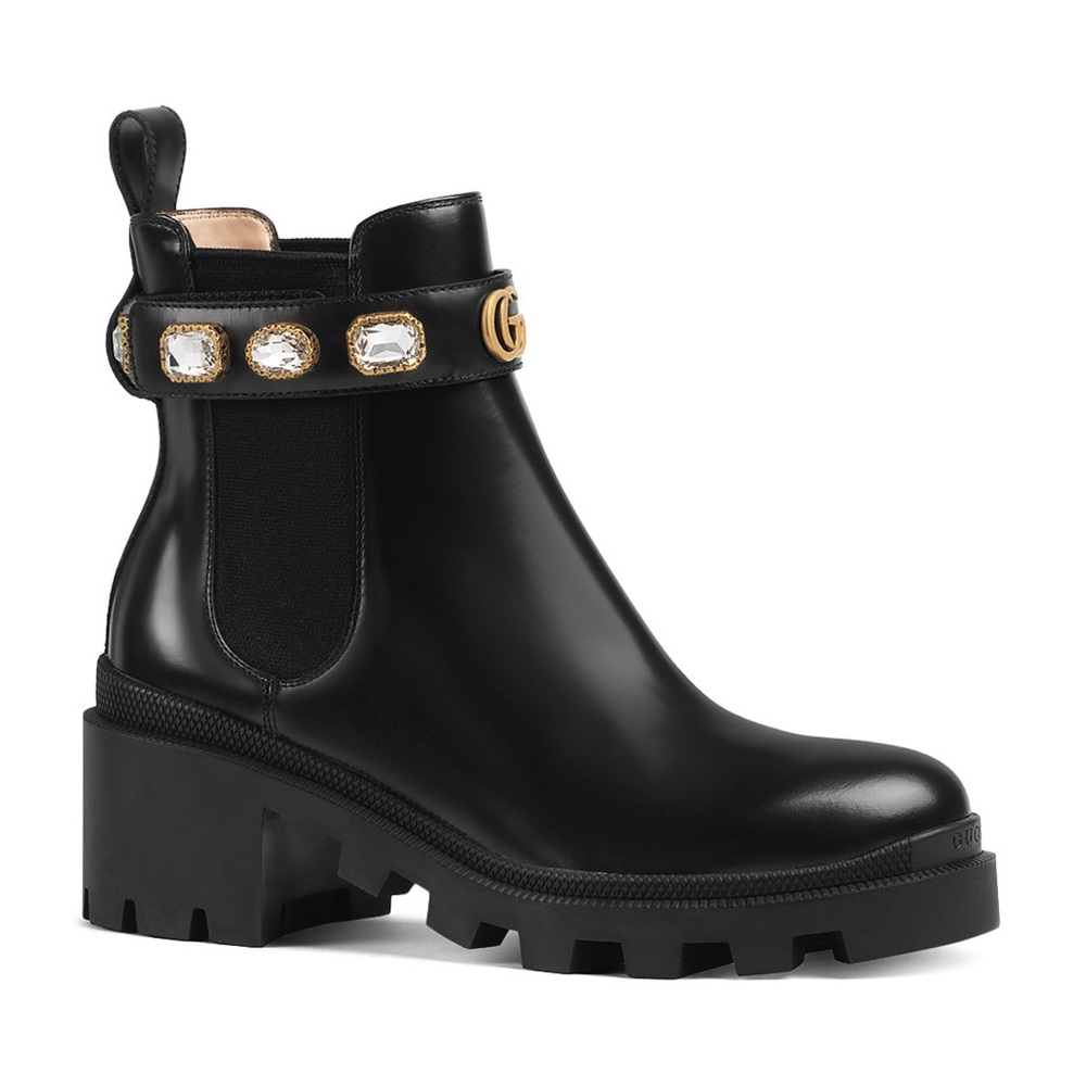 GUCCI Block Heel Chelsea Boots